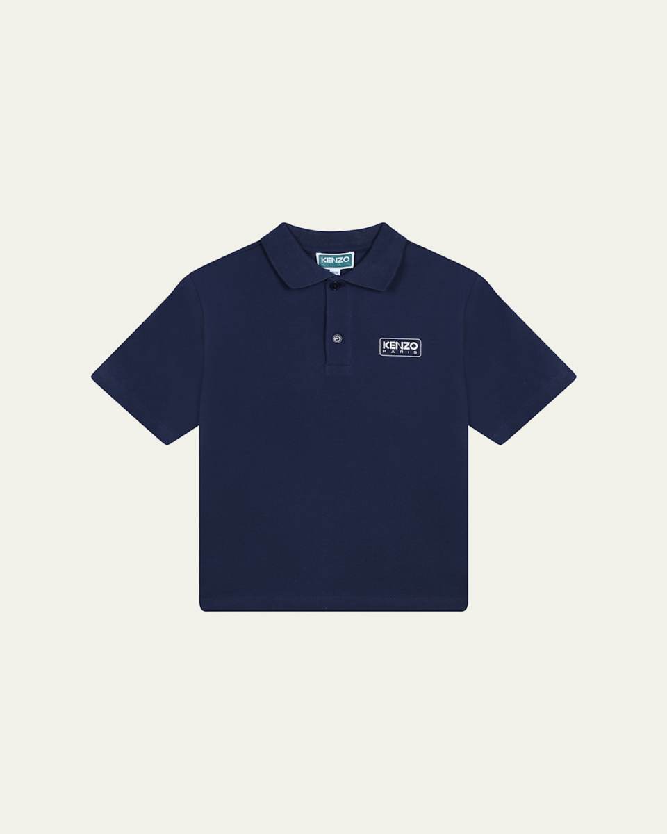 Boy's Classic Logo-Print Polo Shirt, Size 2-5